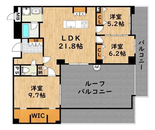 グランデ東雲 【6階】の間取り