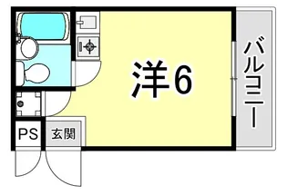 兵庫県西宮市上甲子園1丁目【マンション】の間取り