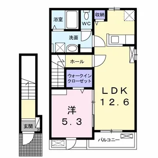 パルファン南落合02の間取り