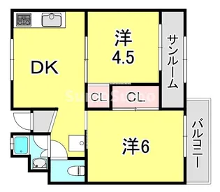 エスペランサ魚崎【5階】の間取り