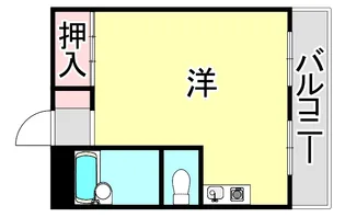 1Rの間取り画像