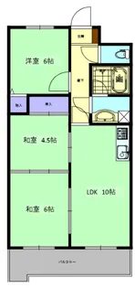 ライオンズマンション神戸明泉寺【4階】の間取り