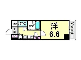 ロイヤルヒル神戸三ノ宮Ⅱ【6階】の間取り