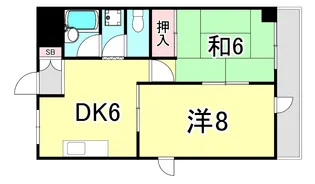 ポコアポコさくら夙川メゾン【2階】の間取り