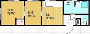 青電マンション【3階】の間取り