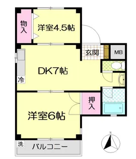 桜木マンション【3階】の間取り