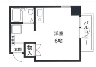 サンパレス21六甲Ⅰ【4階】の間取り