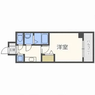大阪府大阪市浪速区難波中1丁目【マンション】の間取り