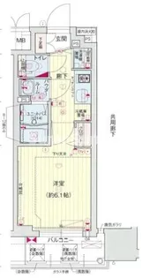 大阪府大阪市中央区松屋町【マンション】の間取り