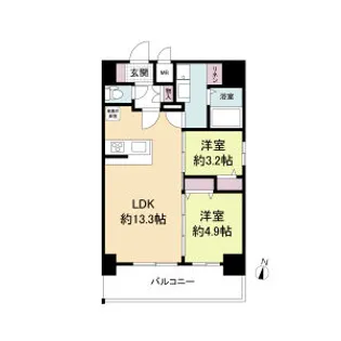 リヴェント福島野田【12階】の間取り