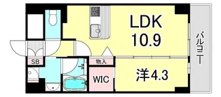 セキュリアコート西宮北口【3階】の間取り