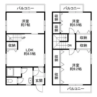 コムディッソ エフモールの間取り