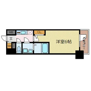 エスリード神戸レジデンス【9階】の間取り