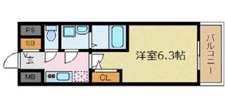 エスリード神戸レジデンス【5階】の間取り