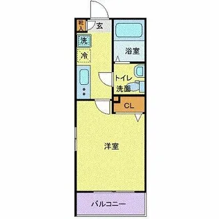 CITY SPIRE西新宿【3階】の間取り