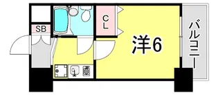 ダイアパレス水木通弐番館【8階】の間取り