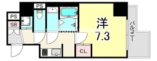 大阪府大阪市西淀川区花川2丁目【マンション】の間取り