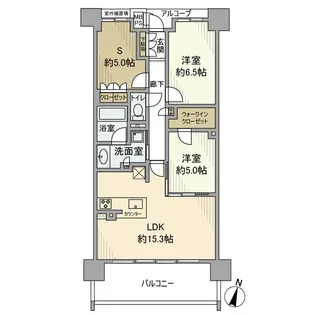 兵庫県神戸市中央区下山手通8丁目【マンション】の間取り