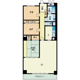 ディーフラット大濠【2階】の間取り