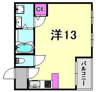 兵庫県神戸市兵庫区上三条町【マンション】の間取り