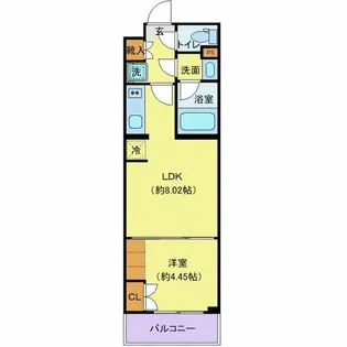 オープンブルーム渋谷本町【4階】の間取り