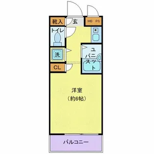 アイディ幡ヶ谷【1階】の間取り