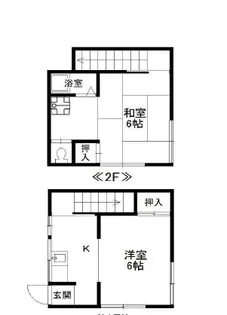 白鳩荘C棟の間取り