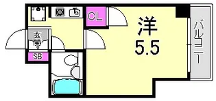 マックス甲東園【3階】の間取り
