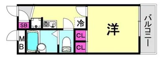 レオパレスユバ【2階】の間取り