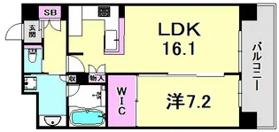 兵庫県神戸市中央区磯辺通3丁目【マンション】の間取り
