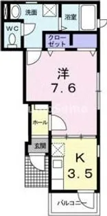 グラース メゾン【1階】の間取り