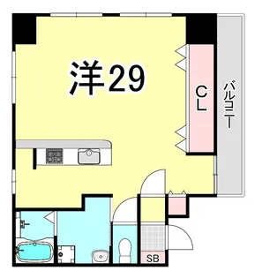 キャッスルプラザ西宮【2階】の間取り