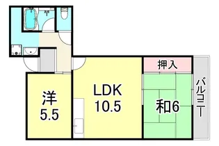 グリーンマンション【3階】の間取り