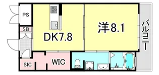 レユニール優【6階】の間取り