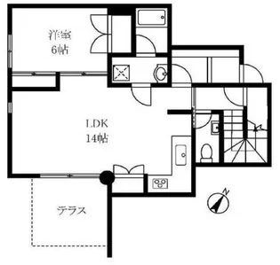 ドミナーレサクマ【1階】の間取り