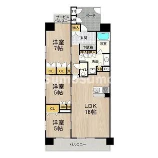 フロンティアタワー日本橋(旧:CITY SPIRE日本橋)【6階】の間取り