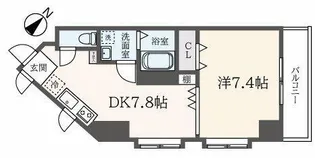 フェルテ髙波【9階】の間取り