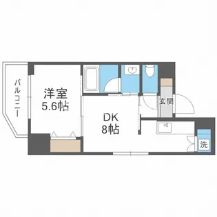 大阪府大阪市西区南堀江1丁目【マンション】の間取り