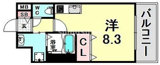 アスヴェル兵庫駅前【10階】の間取り