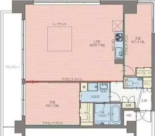 プレジオさくら夙川【8階】の間取り