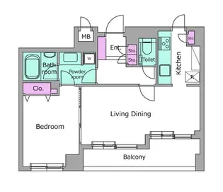 リテラス学芸大学【3階】の間取り