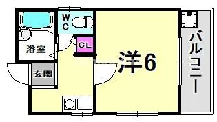 兵庫県神戸市中央区国香通6丁目【マンション】の間取り