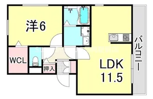 兵庫県尼崎市武庫之荘東2丁目【アパート】の間取り