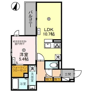 バレンティア【3階】の間取り