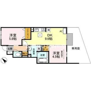 エスポワール垂水【1階】の間取り