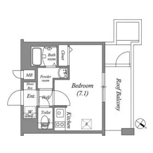 ファステート神戸サルビア【7階】の間取り