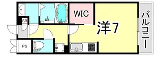 ルミネ甲東園【1階】の間取り