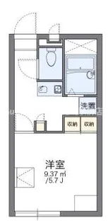 レオパレスみやび【2階】の間取り