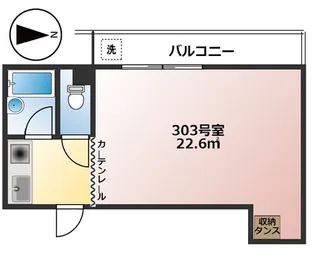 三景マンション【3階】の間取り