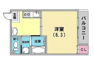 コート西橘通【3階】の間取り